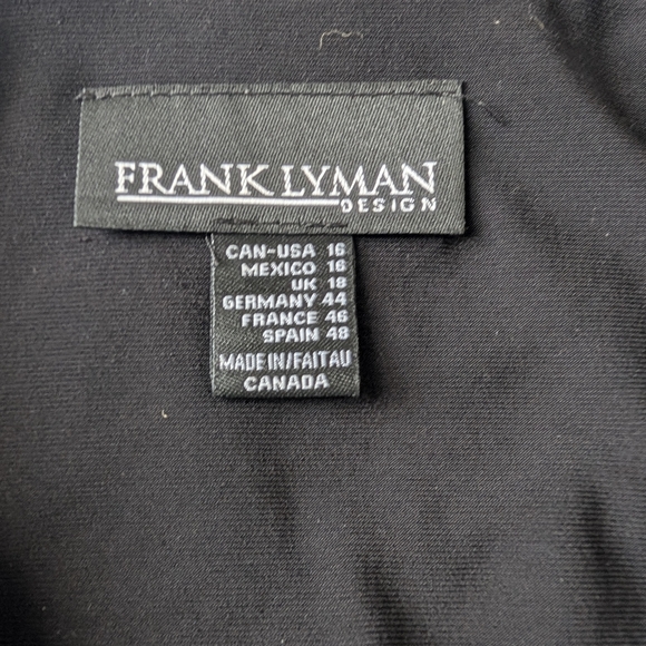 Frank Lyman Design Black and Brown Floral Jacket - Picture 3 of 3